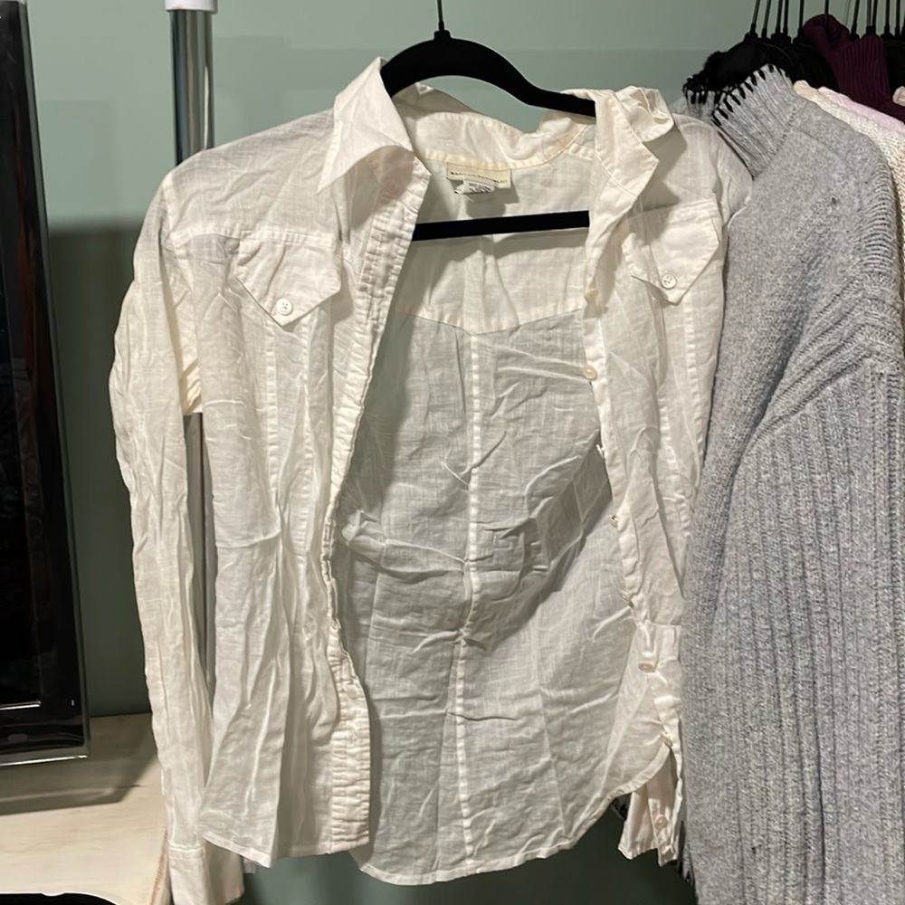 Banana republic white shirt